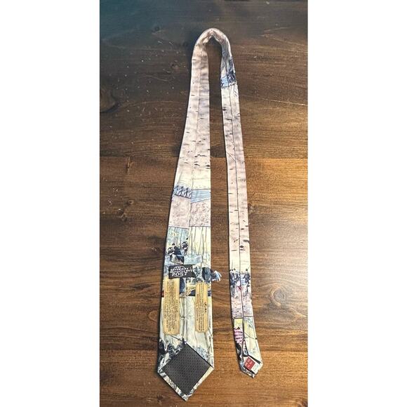 The Saturday Evening Post Vintage Civil War Men's Neck Tie Silk Handmade Art - Picture 6 of 9